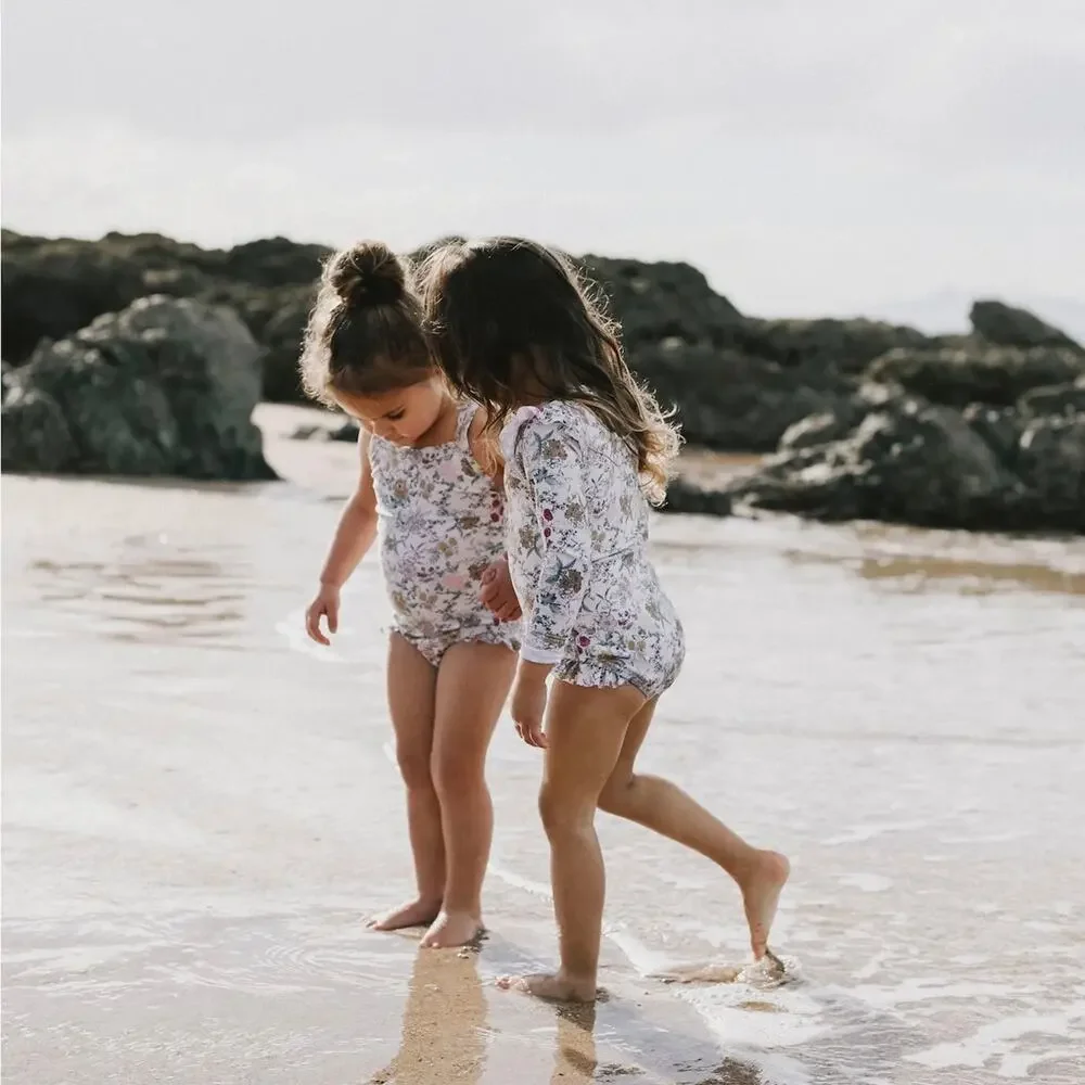 Jamie Kay Storybook Garden by the Sea heirloom wildflower rash guard swimsuit 4